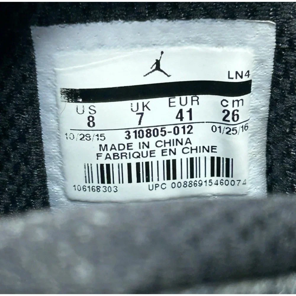 Jordan 10 Retro NYC 2016 310805 012 Mens‎ 8 Womens 9.5 Shoes Sneakers Nike Air